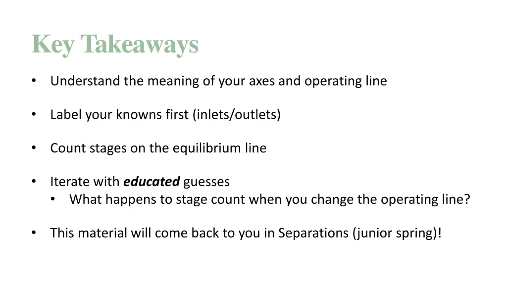 key takeaways