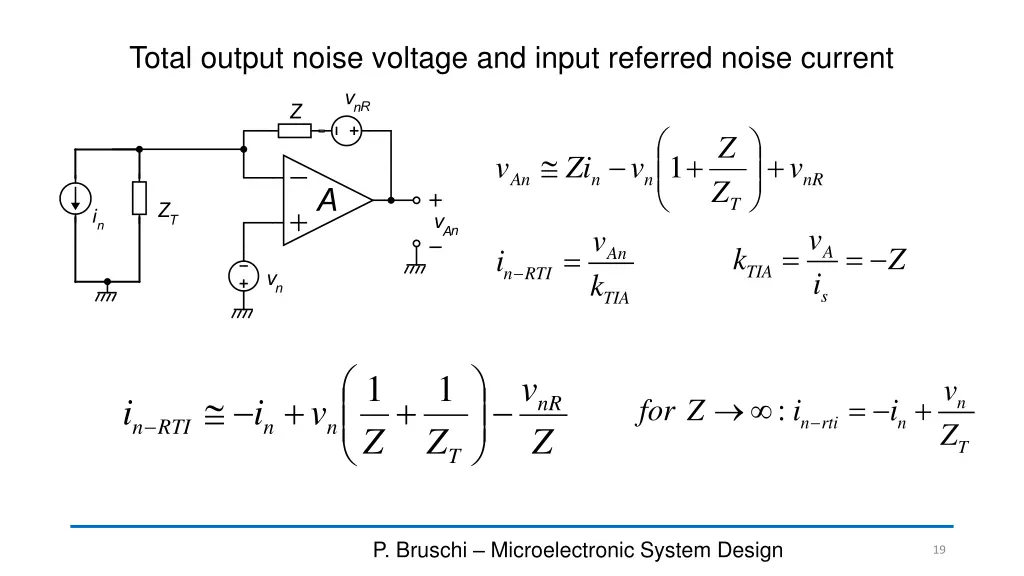 total output noise voltage and input referred