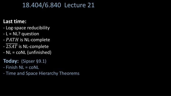 18 404 6 840 lecture 21