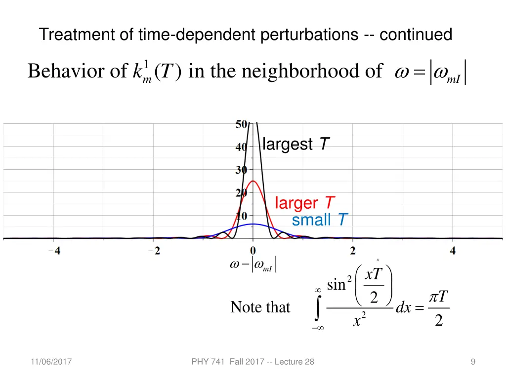 treatment of time dependent perturbations 5