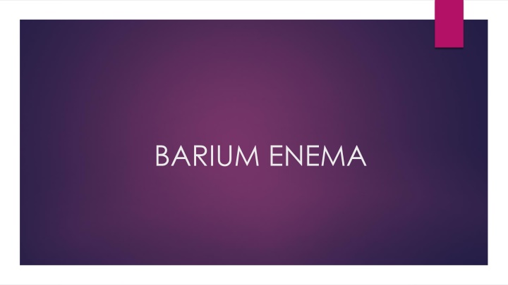 barium enema