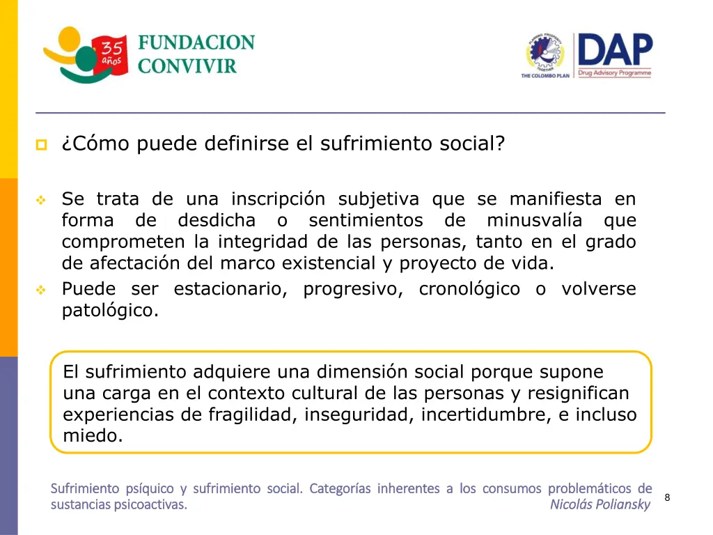 c mo puede definirse el sufrimiento social