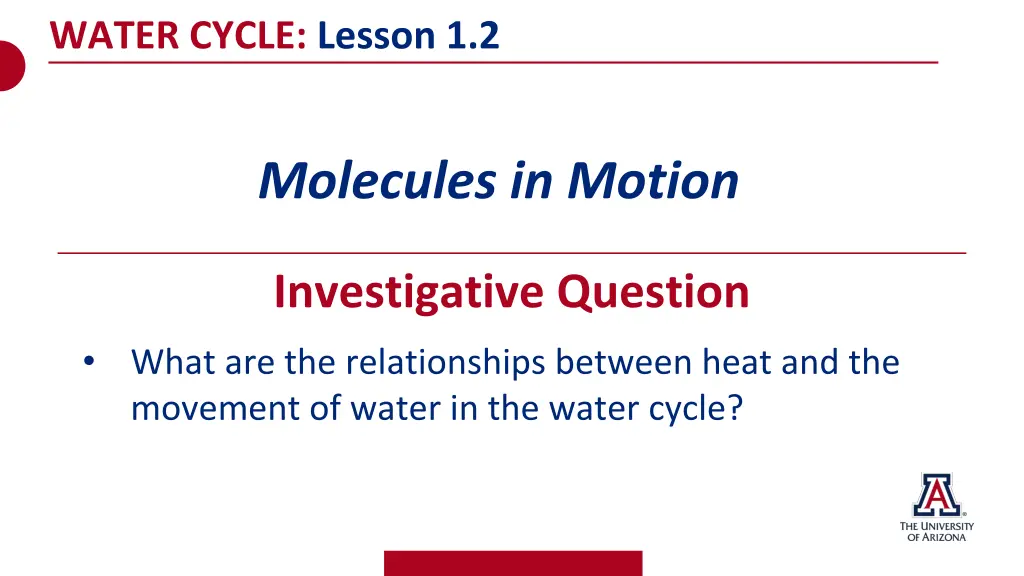 water cycle lesson 1 2