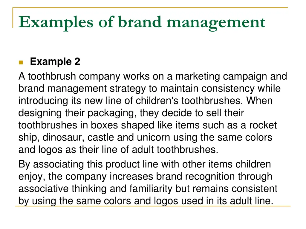 examples of brand management 1