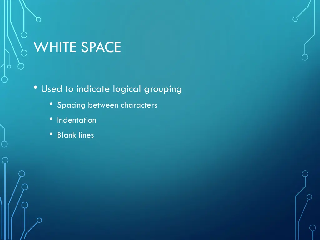 white space