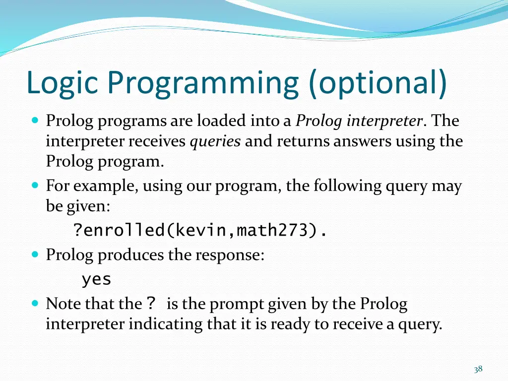 logic programming optional 1
