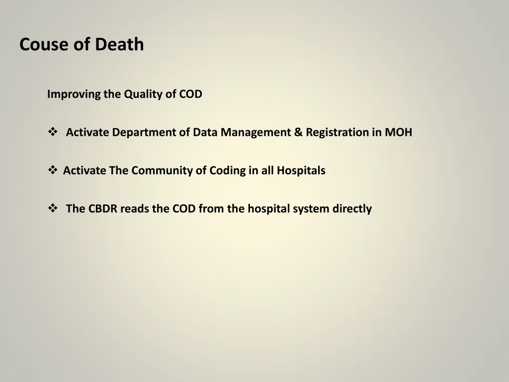 couse of death