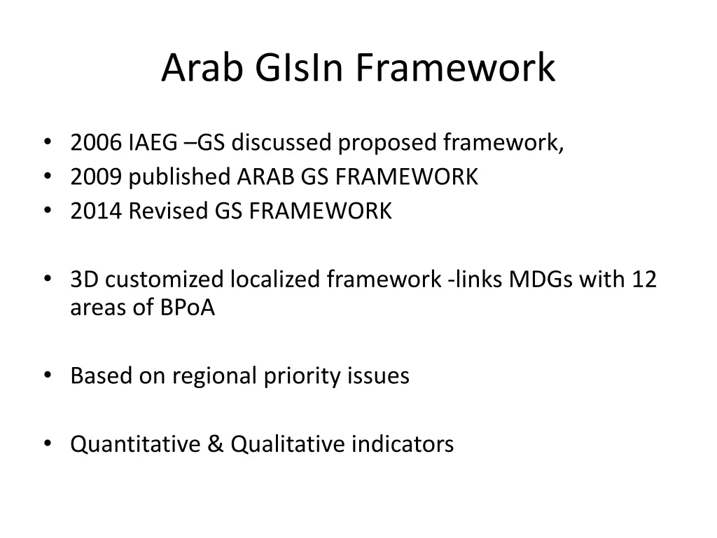 arab gisin framework