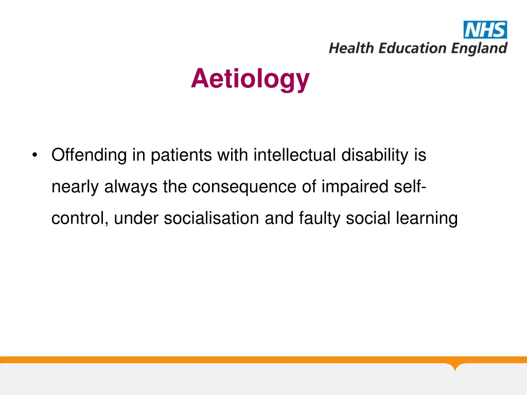 aetiology
