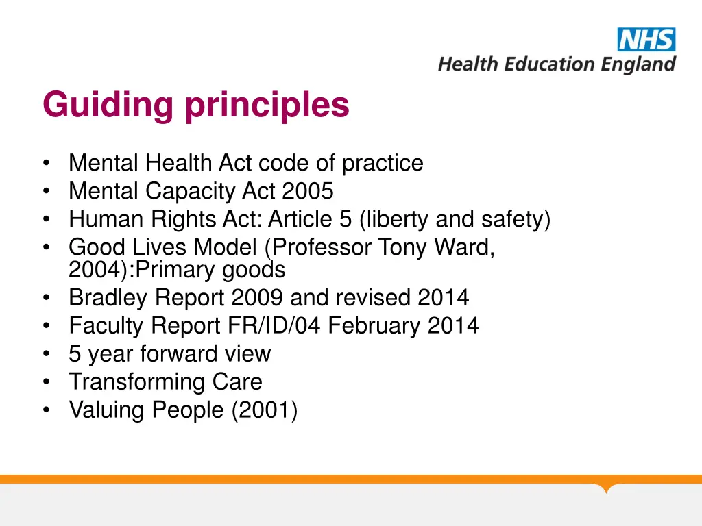 guiding principles
