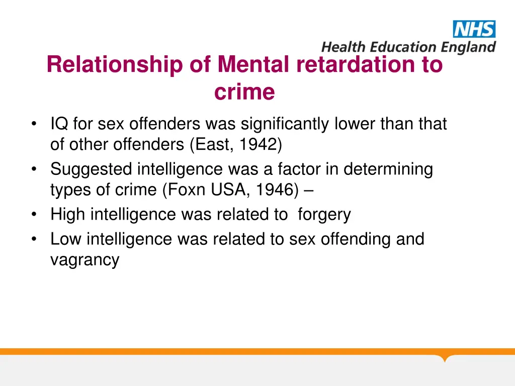 relationship of mental retardation to crime