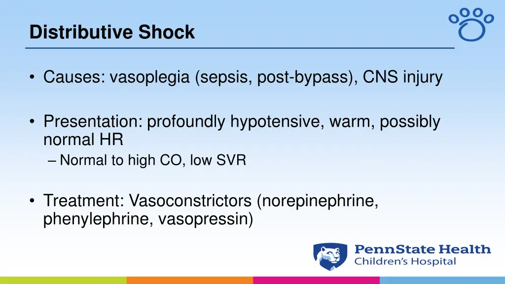 distributive shock