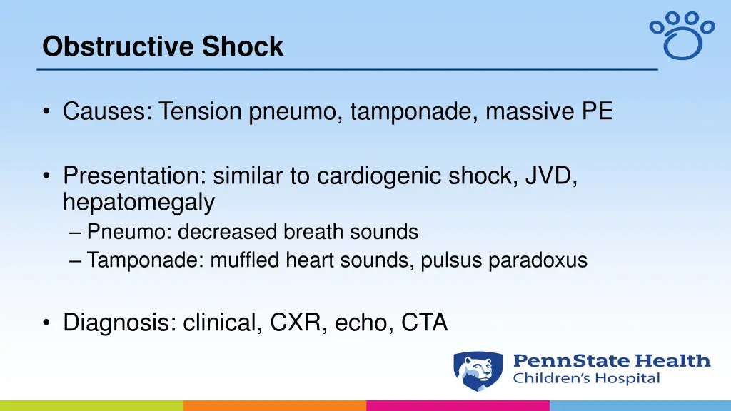 obstructive shock