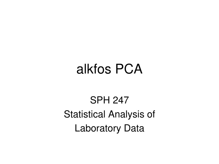 alkfos pca