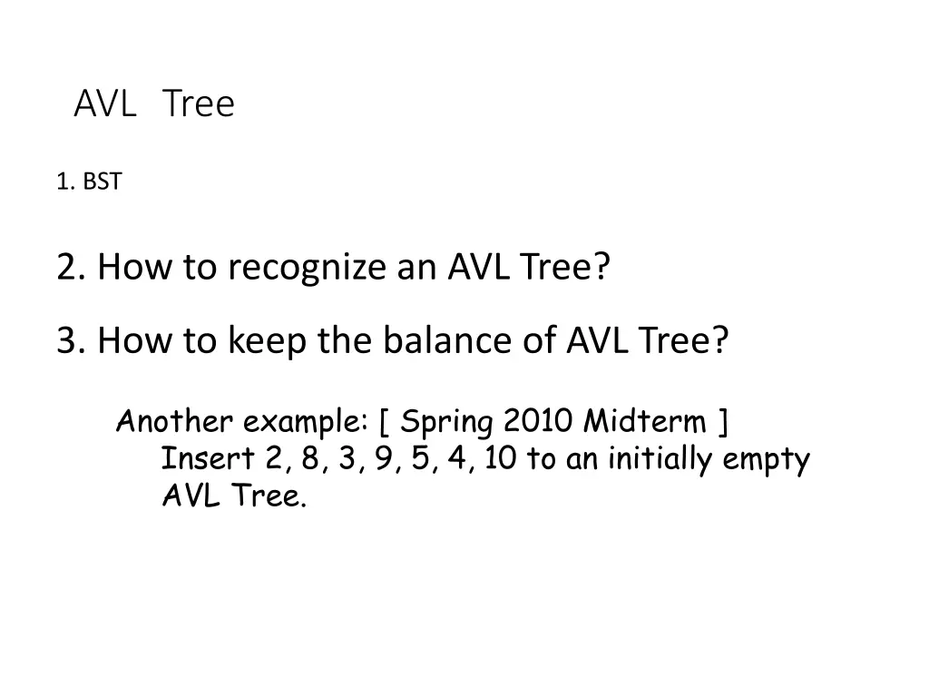 avl tree