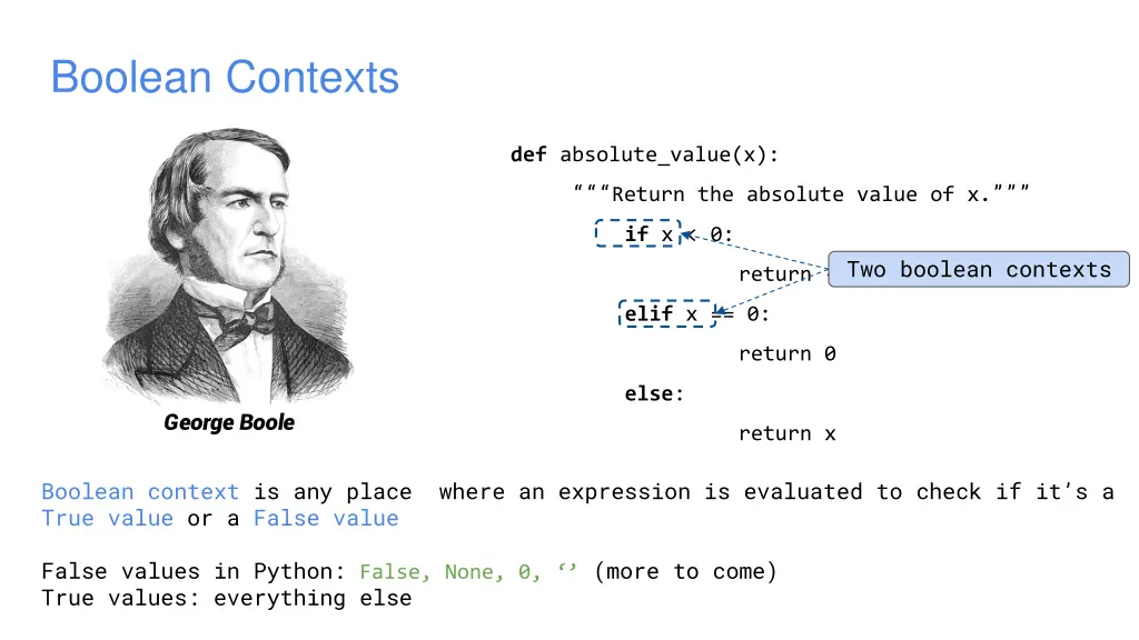 boolean contexts