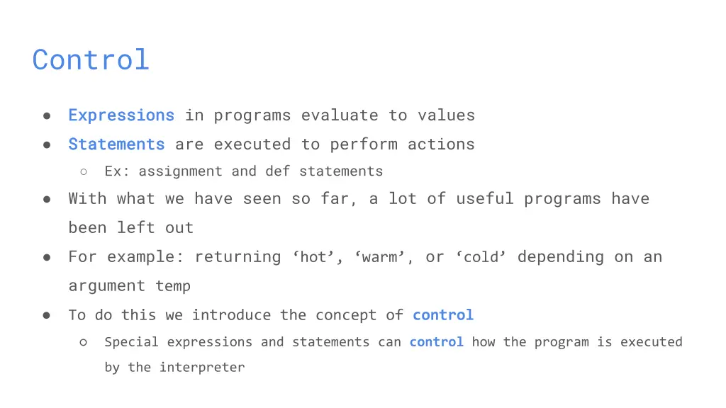 control 1