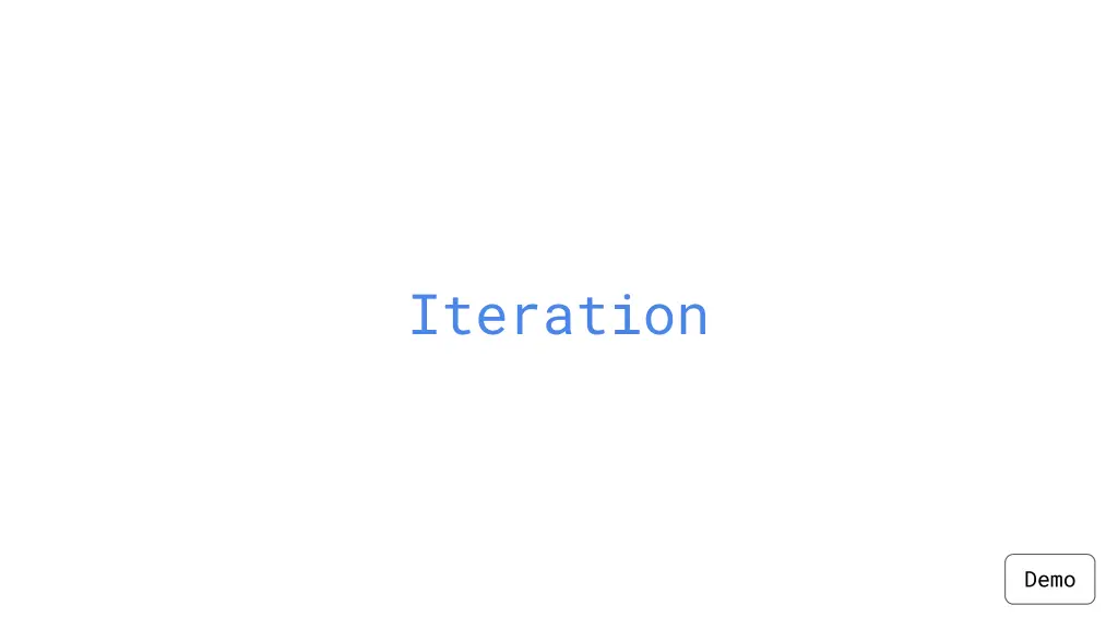 iteration