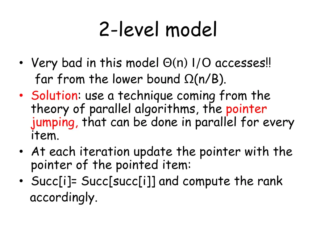 2 level model