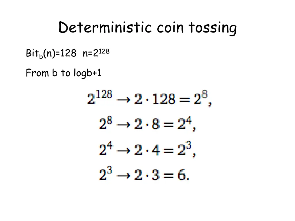 deterministic coin tossing 1