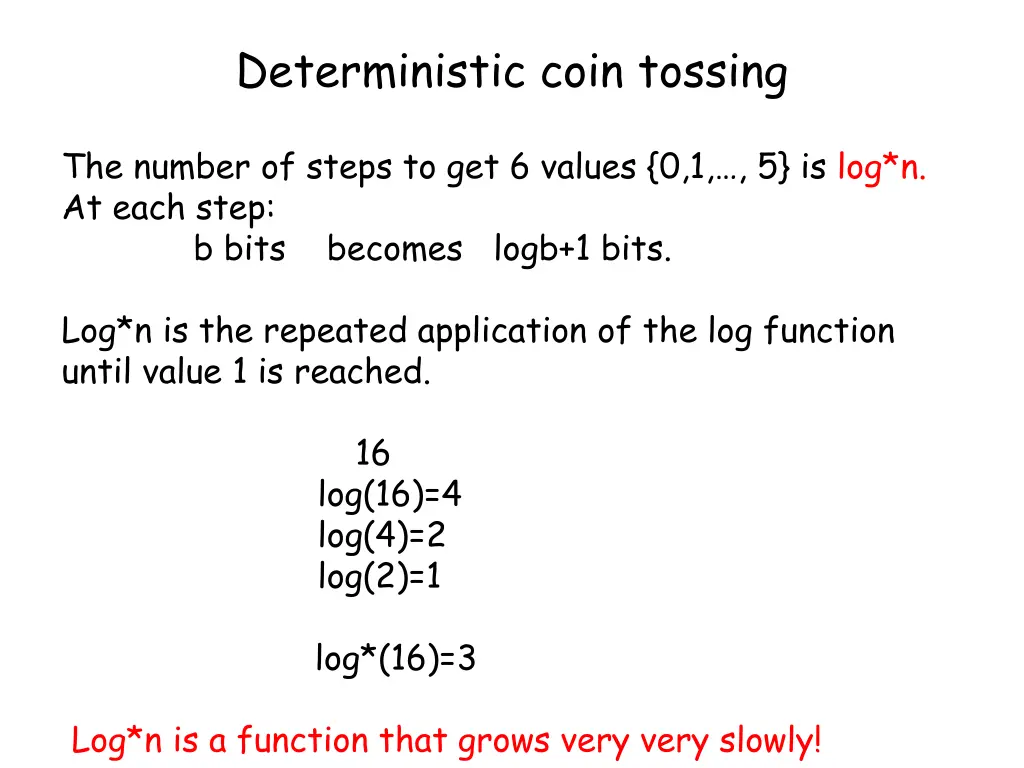 deterministic coin tossing 3