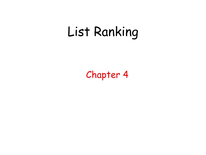 list ranking