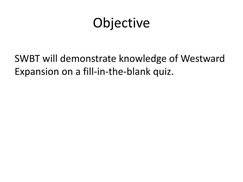objective