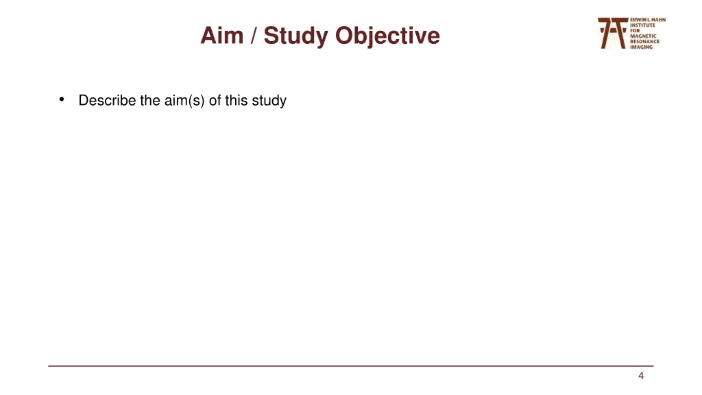aim study objective