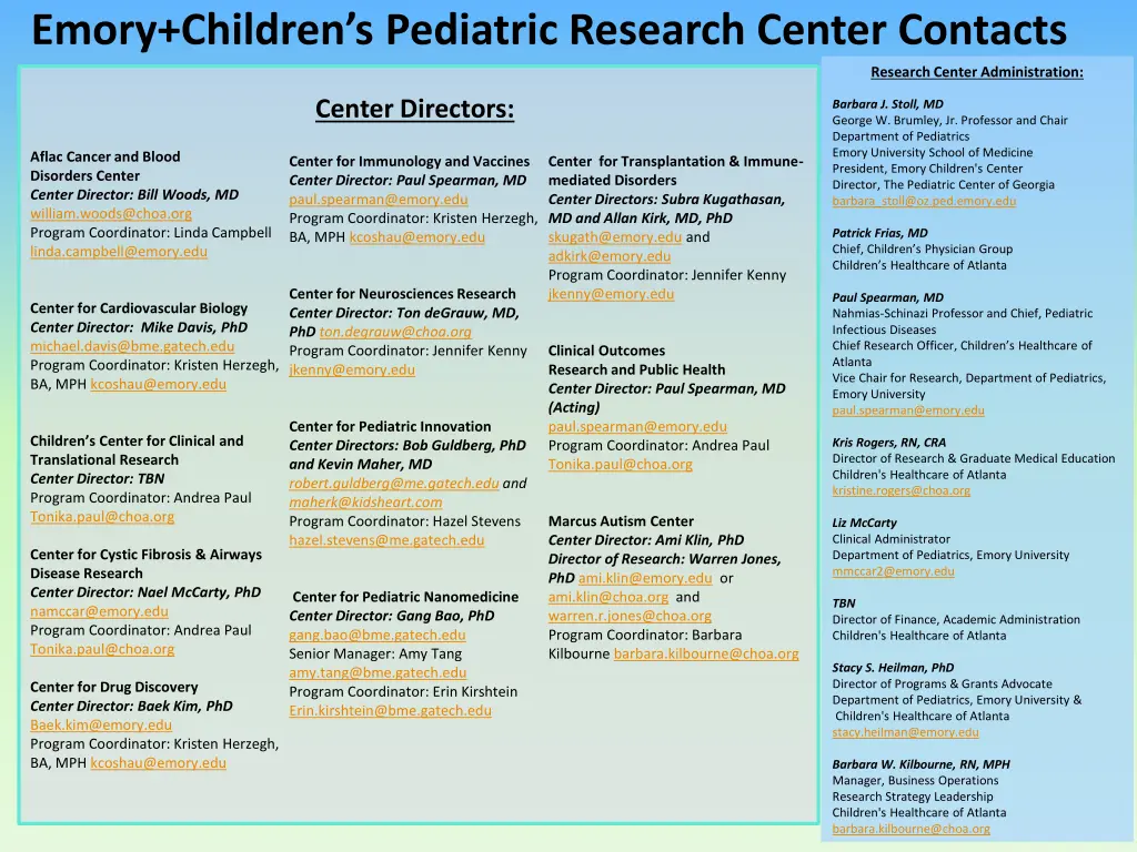 emory children s pediatric research center