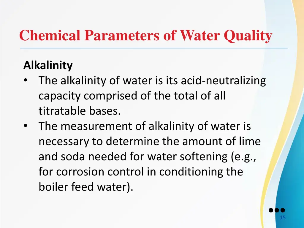 chemical parameters of water quality 2