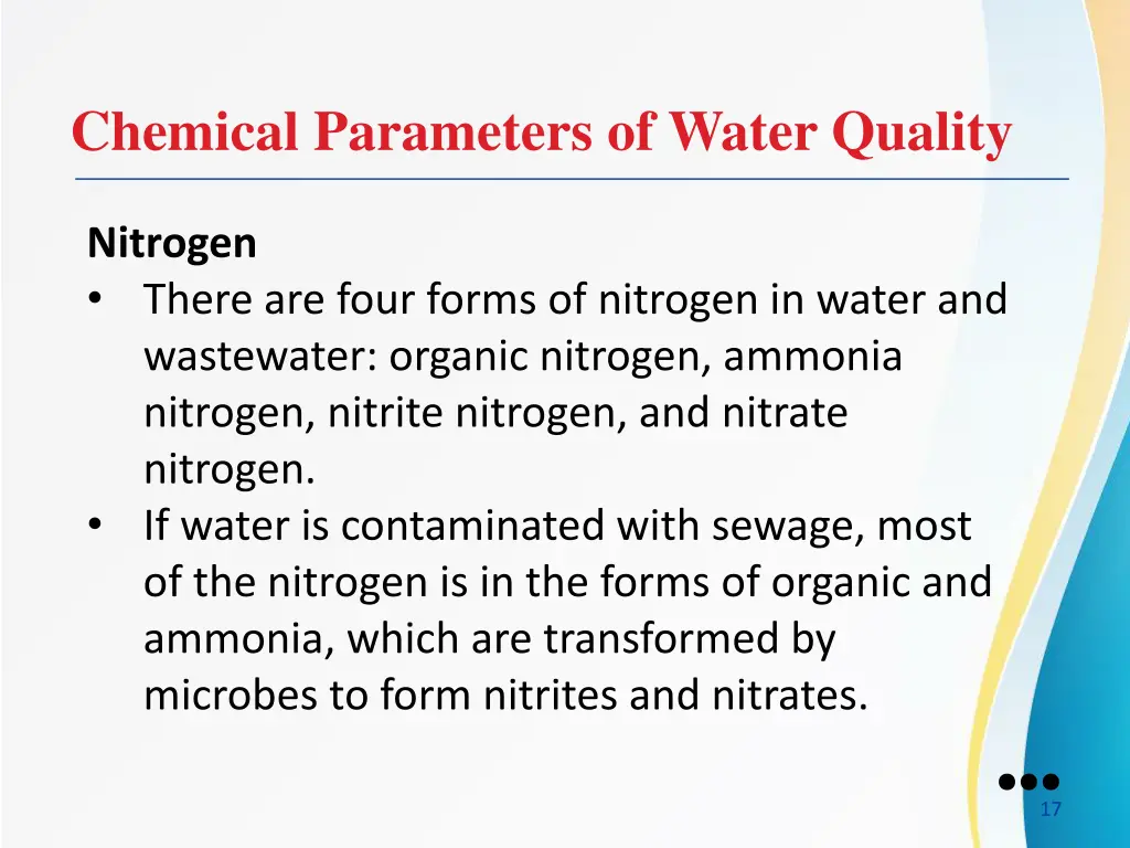 chemical parameters of water quality 4