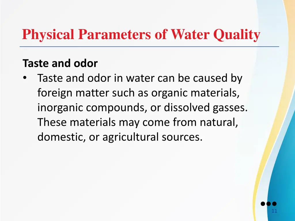 physical parameters of water quality 3