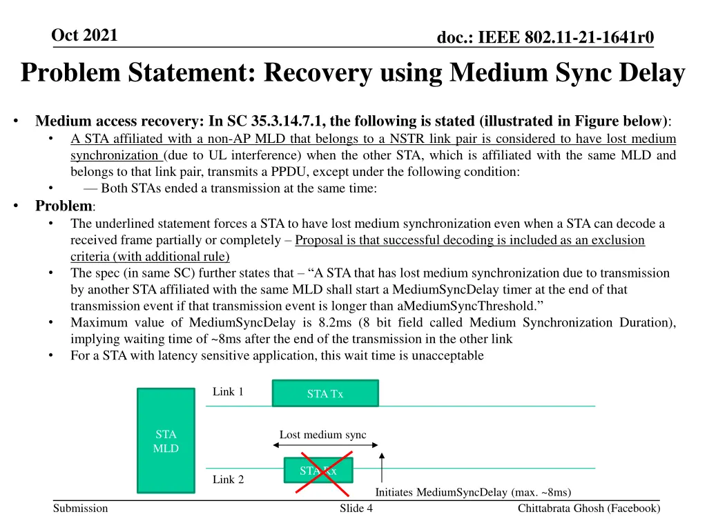 oct 2021 problem statement recovery using medium