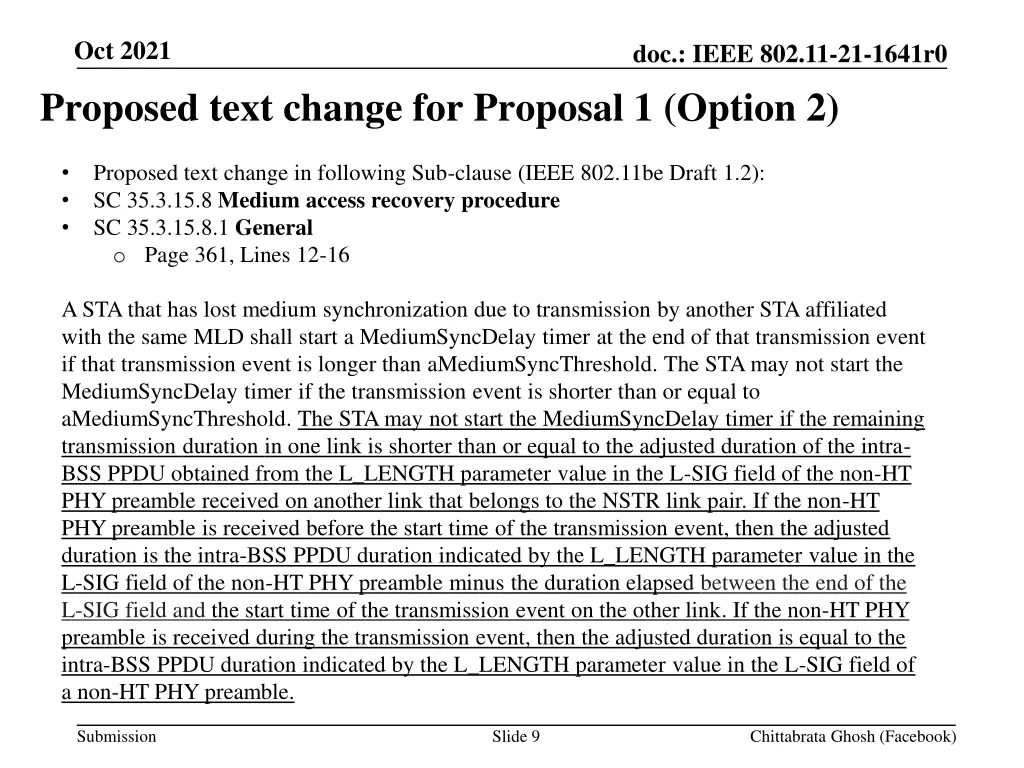 oct 2021 proposed text change for proposal 1
