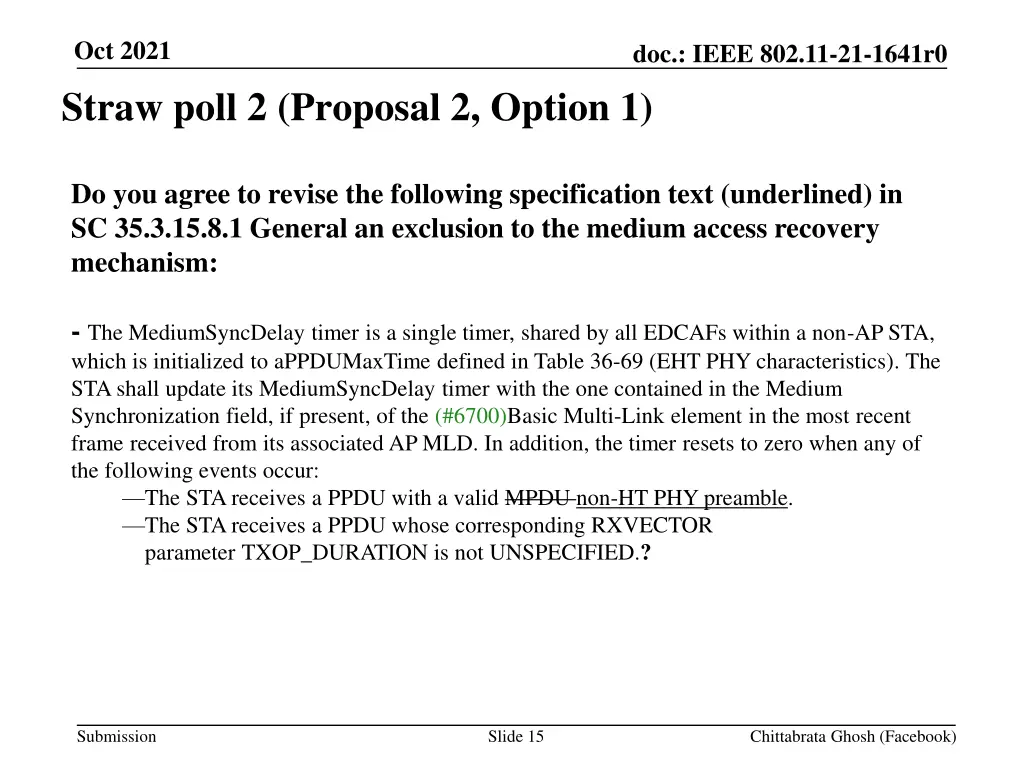 oct 2021 straw poll 2 proposal 2 option 1