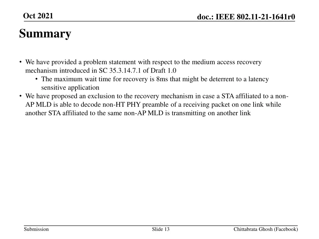 oct 2021 summary