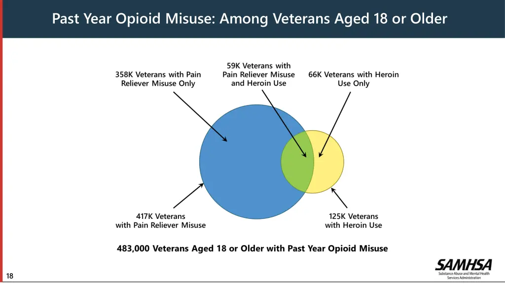 past year opioid misuse among veterans aged
