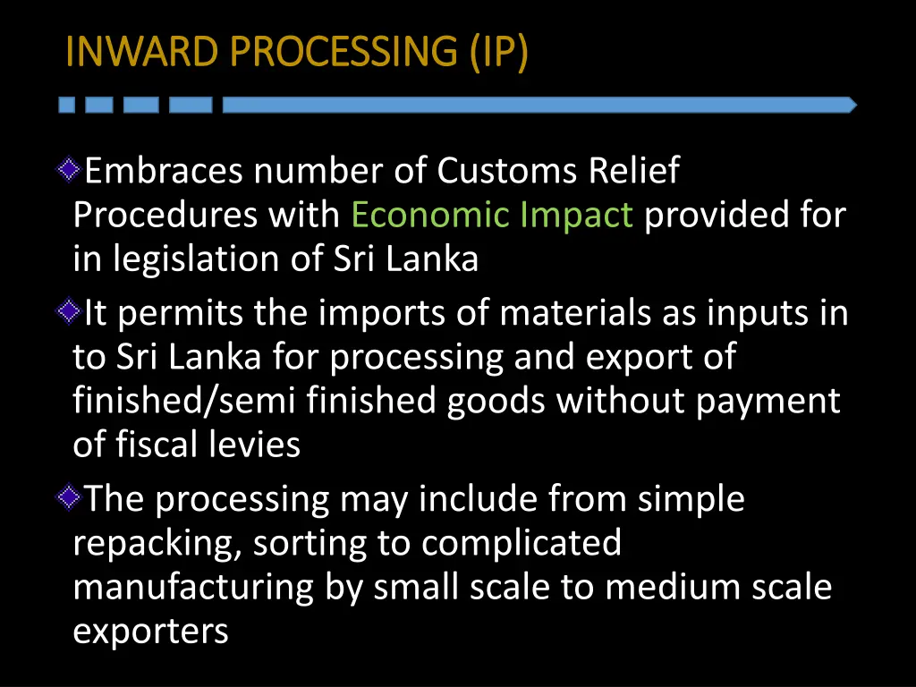 inward processing ip inward processing ip