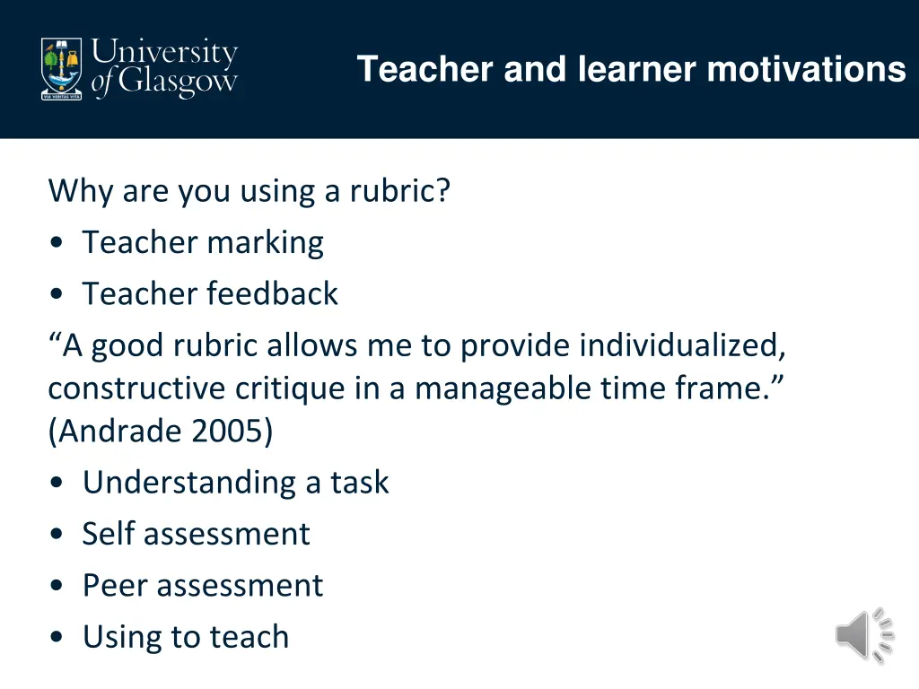 teacher and learner motivations