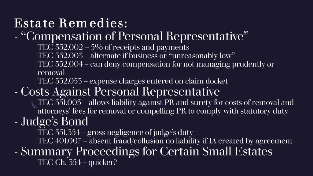 es estate tate rem edies rem edies compensation