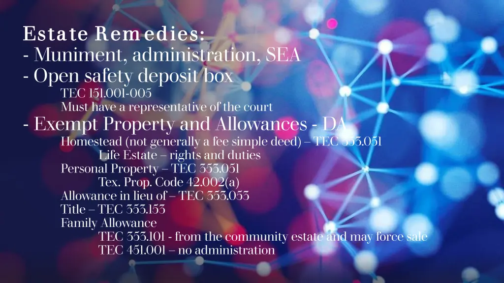 estate rem edies estate rem edies muniment