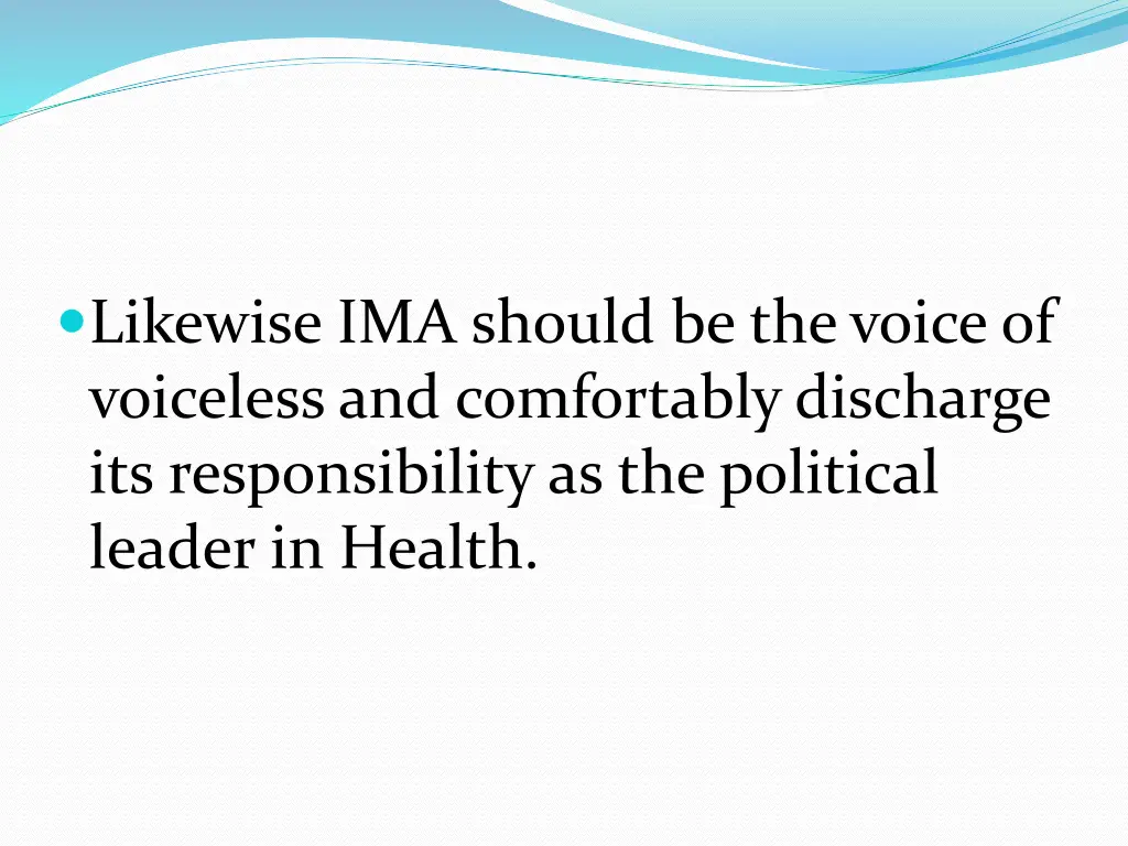 likewise ima should be the voice of voiceless