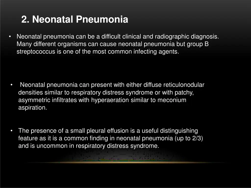 2 neonatal pneumonia
