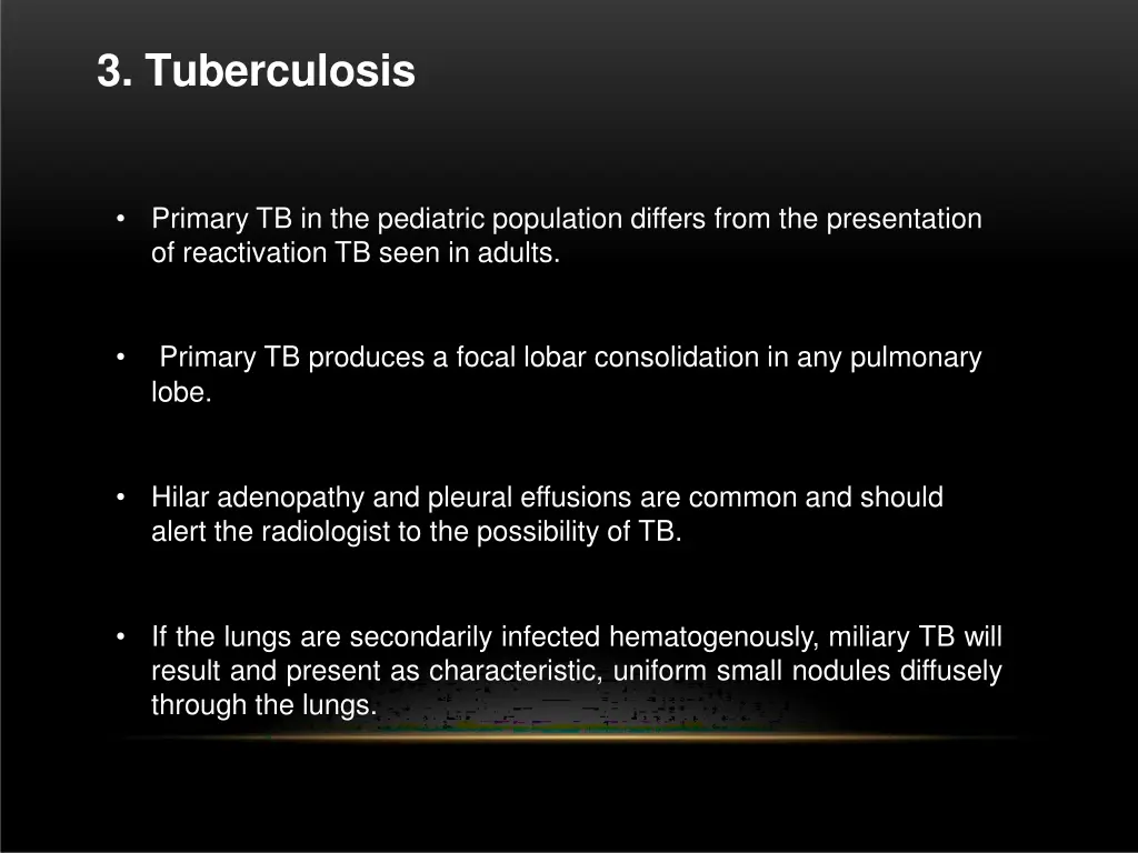 3 tuberculosis