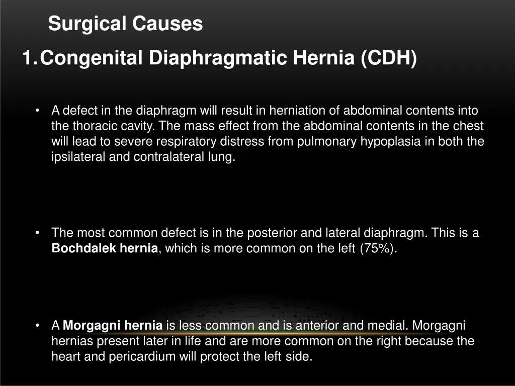 surgical causes
