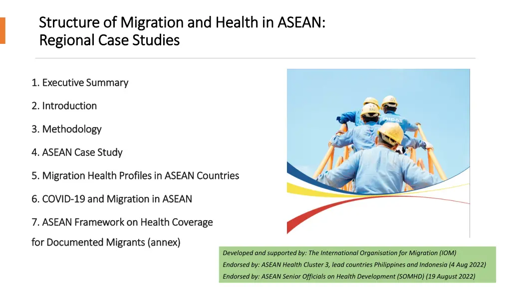 structure of migration and health in asean