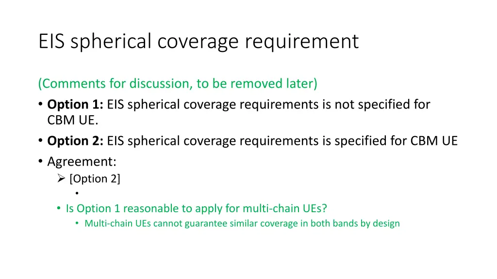 eis spherical coverage requirement