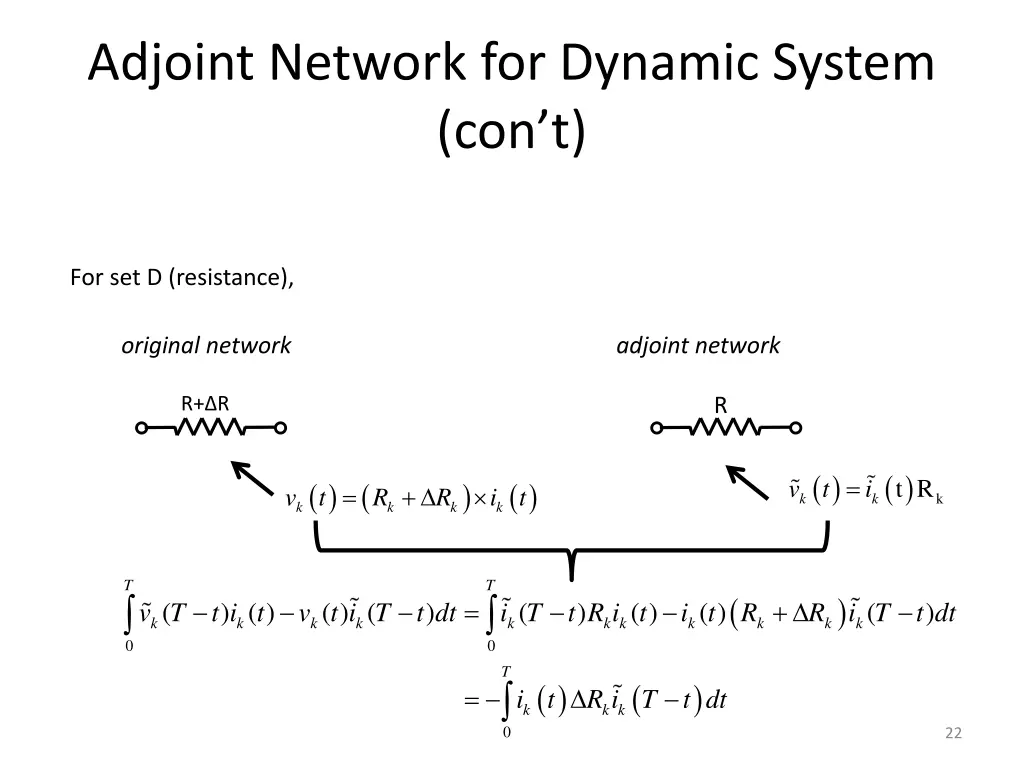 adjoint network for dynamic system con t 2