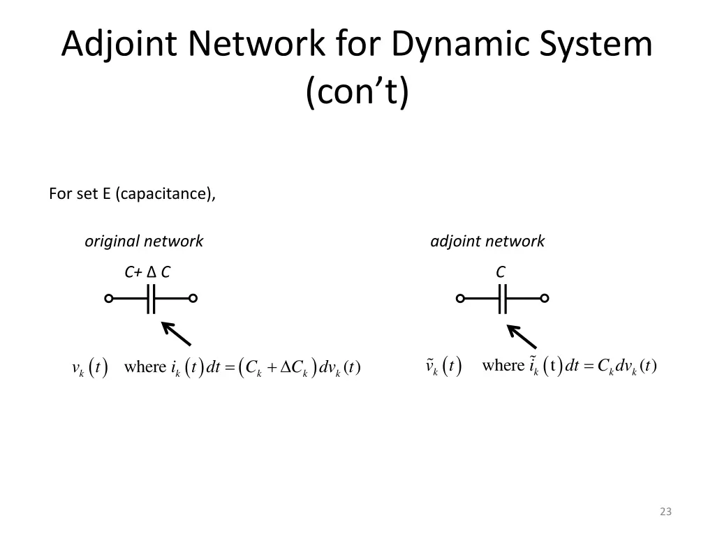 adjoint network for dynamic system con t 3