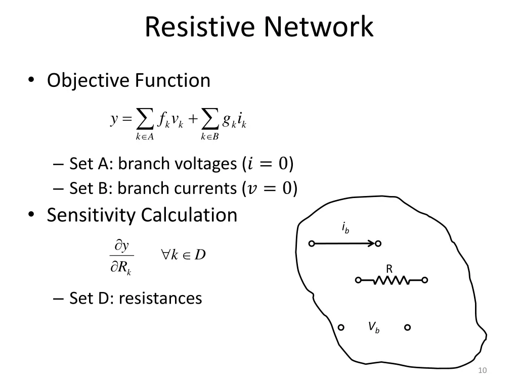 resistive network
